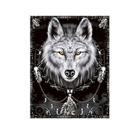 Animal 3D Lenticular Pictures For Office Decoration / 3D Wolf Picture